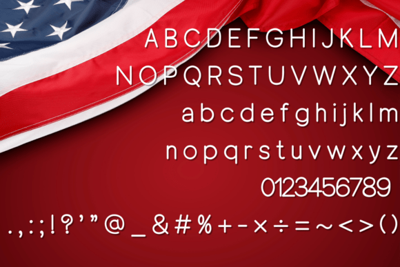4th of July Font - Preview 1