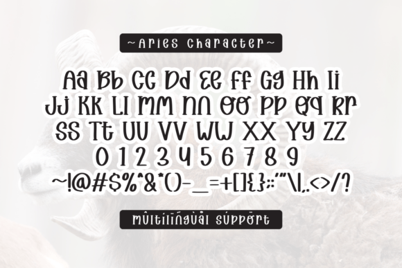 Aries Font - Preview 1