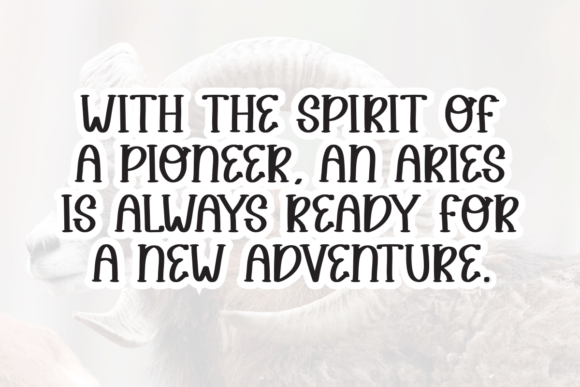 Aries Font - Preview 2