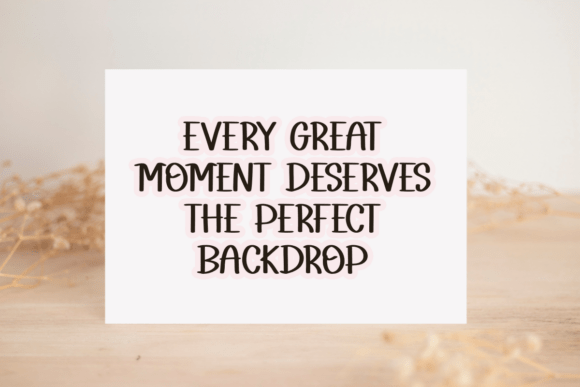 Backdrop Font - Preview 4