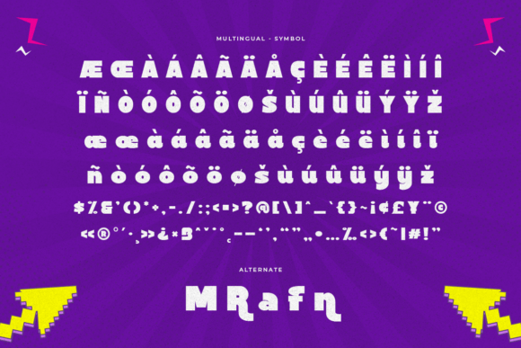 Baffein Font PNG with transparent background - Preview 2