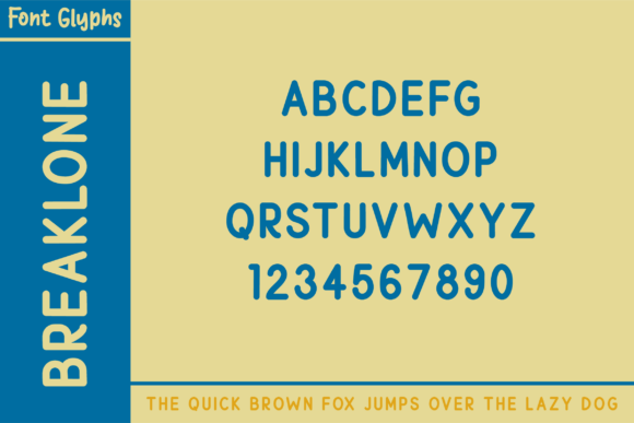Breaklone Font - Preview 3