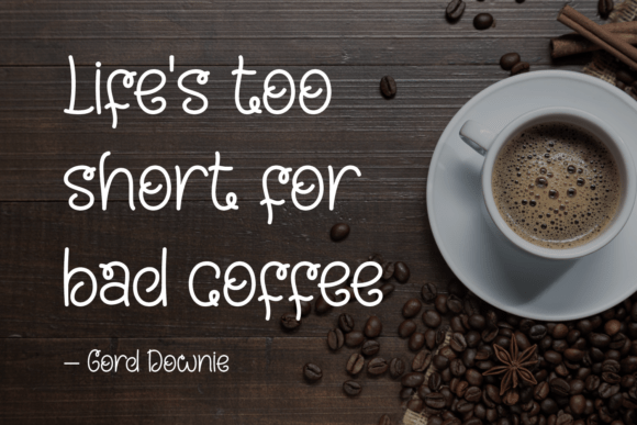 Coffee World Font - Preview 2