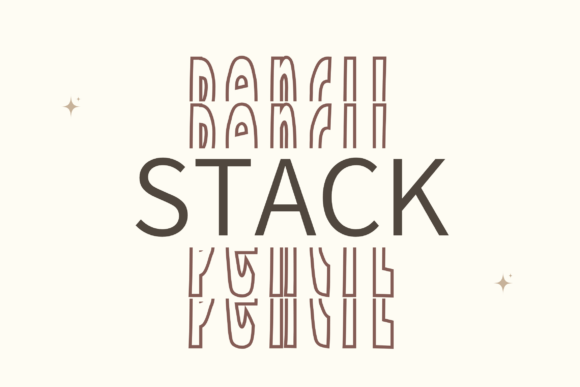 Condense Stacked Monogram Font - Preview 1