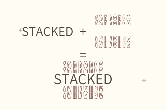 Condense Stacked Monogram Font - Preview 2