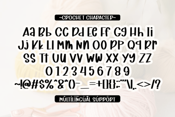 Crochet Font - Preview 1