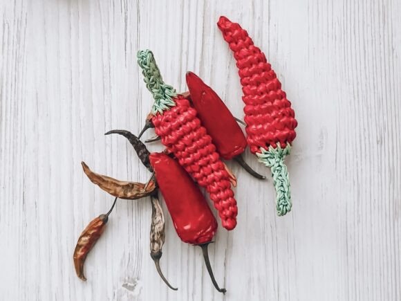Crochet Pattern Pepper Pendant PDF Video