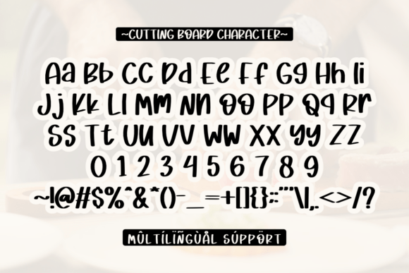 Cutting Board Font - Preview 1