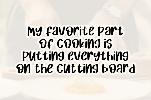 Cutting Board Font - Preview 2