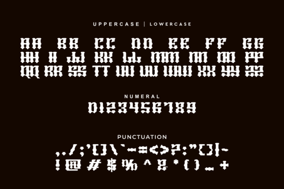 Dark Gewor Font - Preview 5