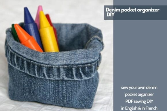 Denim Pocket Organizer Sewing DIY