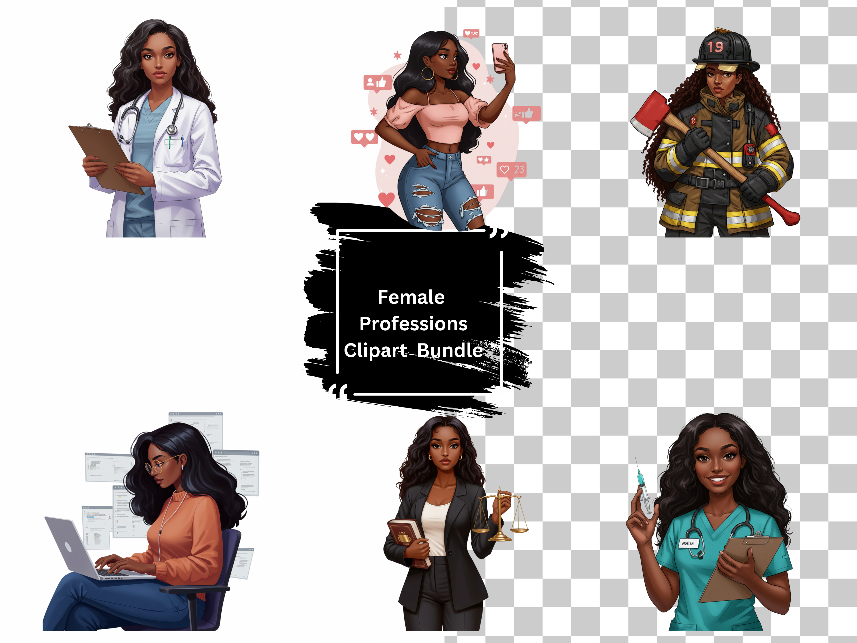 Female Professions Clipart