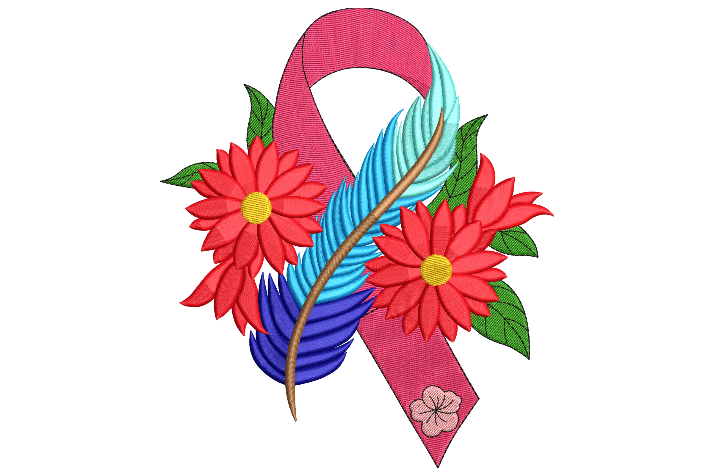 Floral Awareness Ribbon