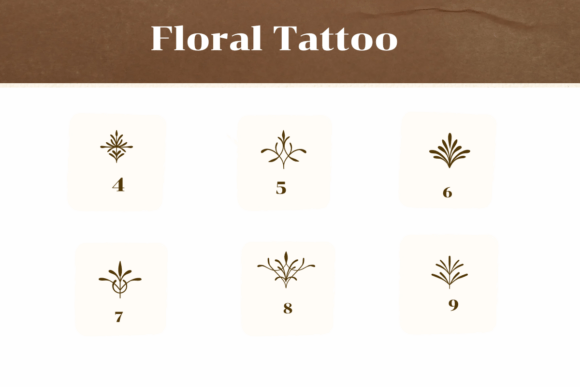 Floral Tattoo Font - Preview 3