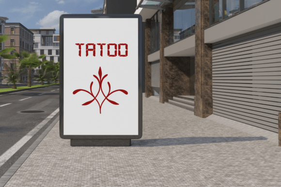 Floral Tattoo Font - Preview 6