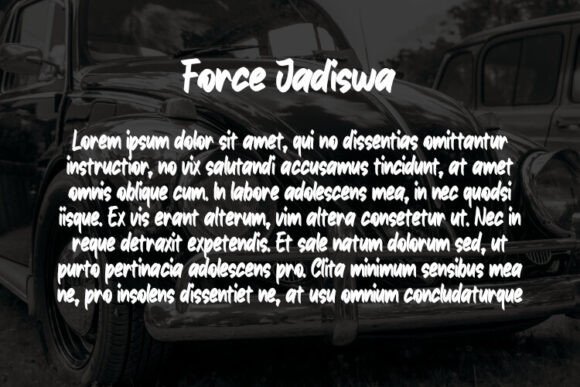 Force Jadiswa Font - Preview 2