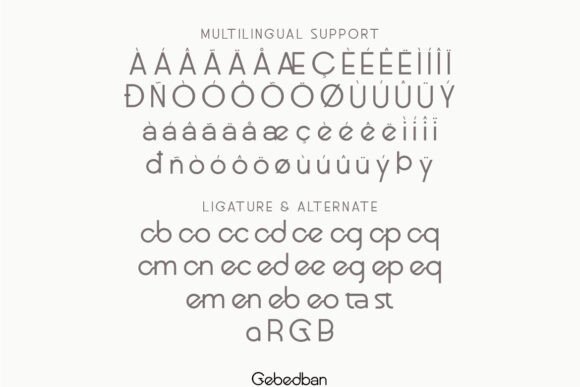 Gebedban Font - Preview 3