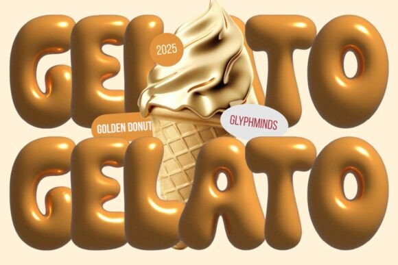 Golden Donut Font - Preview 1