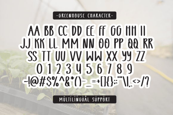 Greenhouse Font - Preview 1