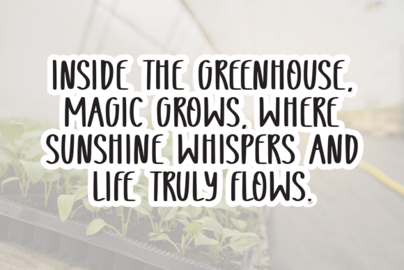 Greenhouse Font - Preview 2