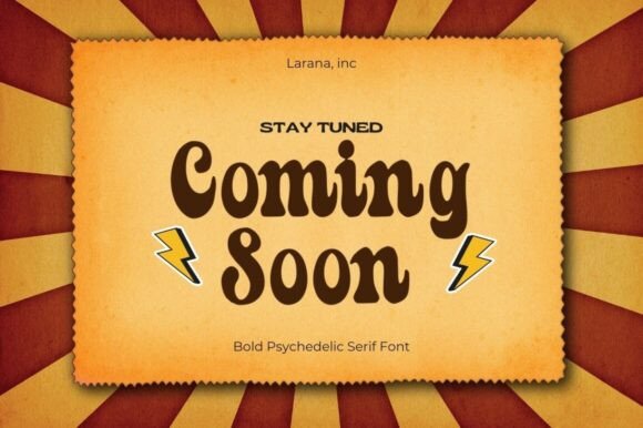 Groovy Puff Font PNG with transparent background - Preview 1