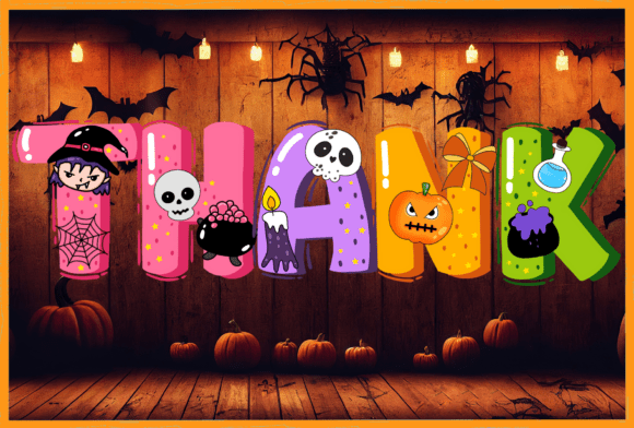 Halloween Boo Font PNG with transparent background - Preview 5