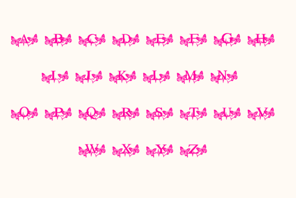 Heartbeat Butterfly Font - Preview 1