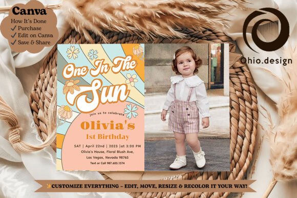 In the Sun Rainbow 1st Photo Invite