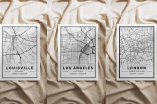 Map Style Graphics Light City Map Style Graphic by tienstencil · Creative Fabrica