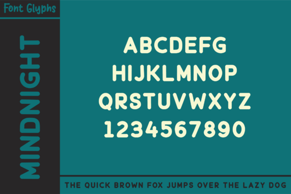 Mindnight Font PNG with transparent background - Preview 3