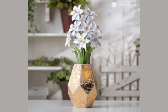 Paperwhites Floral Arrangement SVG