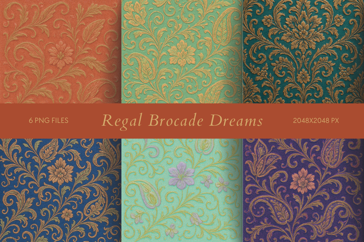 Regal Brocade Dreams Graphic by All_Design98 · Creative Fabrica
