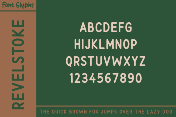 Revelstoke Font PNG with transparent background - Preview 3