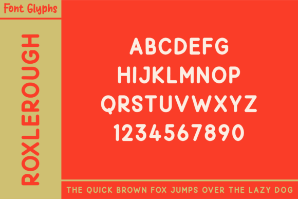 Roxlerough Font PNG with transparent background - Preview 3