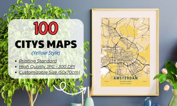 City Maps Bundle - Collection 2025 Bundle · Creative Fabrica