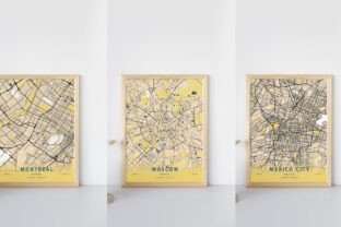Yellow City Map Style Graphic by tienstencil · Creative Fabrica
