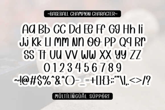 Baseball Champion Font - Preview 1