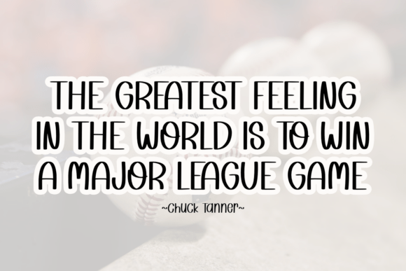 Baseball Champion Font - Preview 2