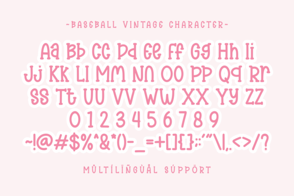 Baseball Vintage Font - Preview 1