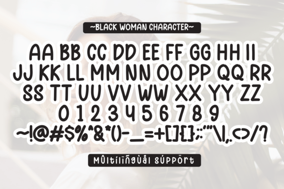 Black Woman Font - Preview 1