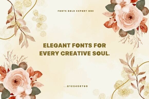 Bold Export One Font - Preview 1