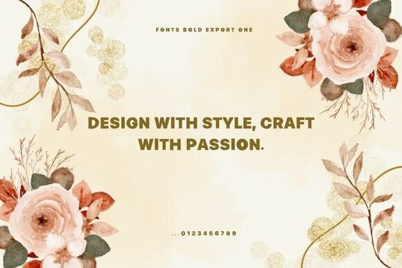 Bold Export One Font - Preview 2