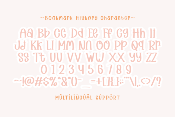 Bookmark History Font - Preview 1