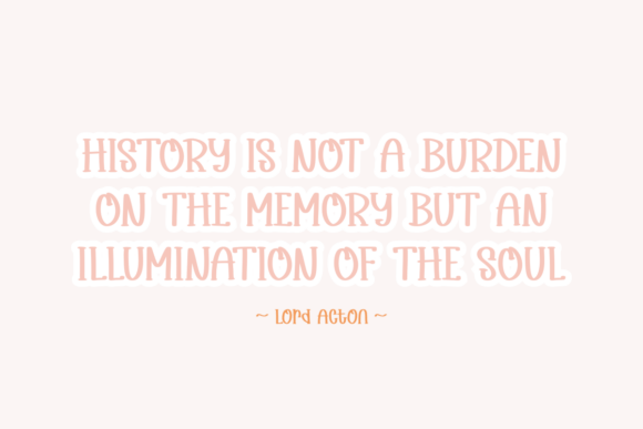 Bookmark History Font - Preview 2