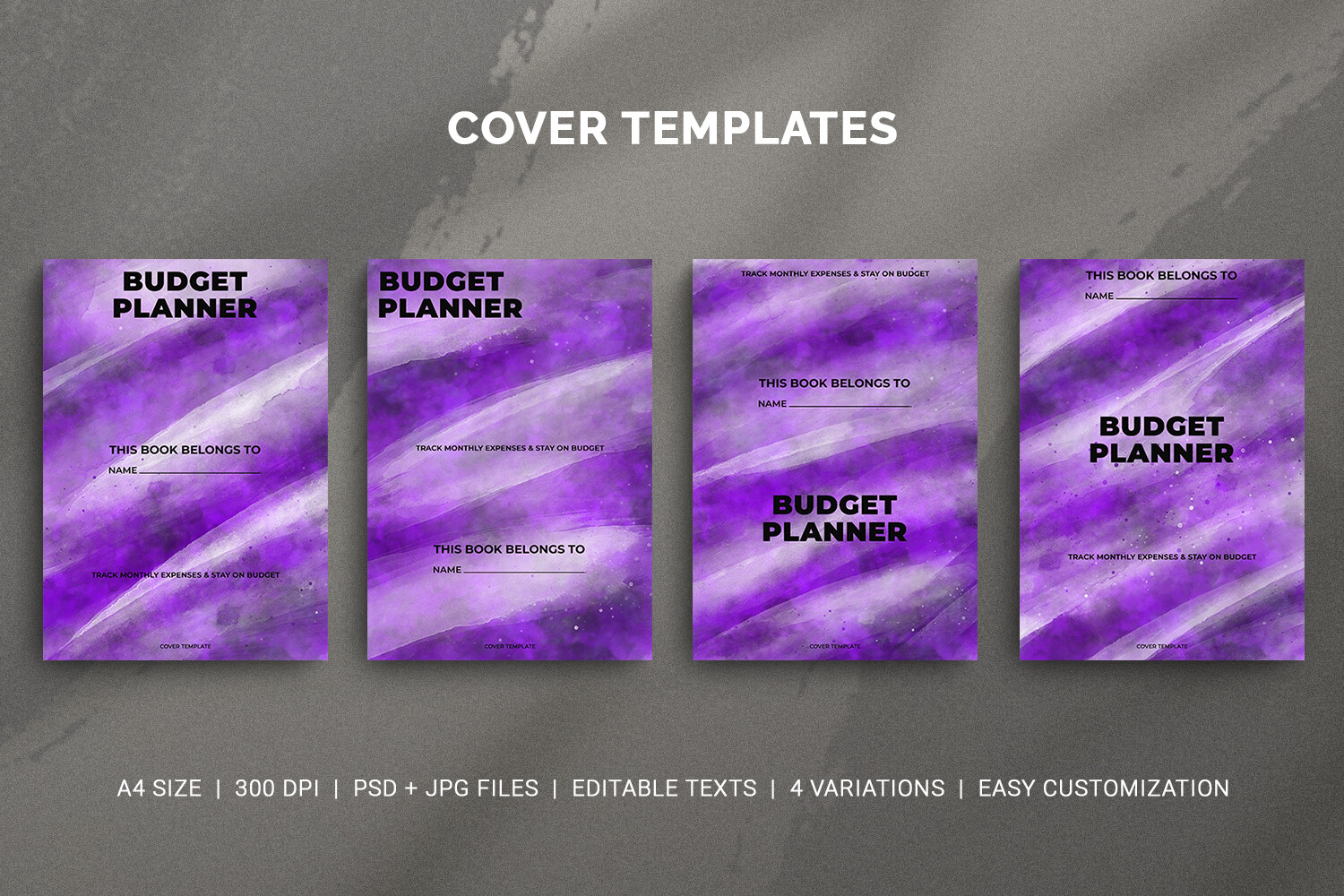 Budget Planner Cover Template Set Graphic by Pugazh Logan · Creative ...