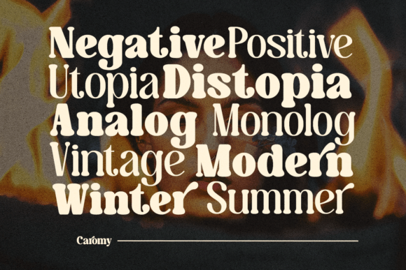 Caromy Font - Preview 1