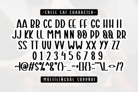 Coffee Cat Font - Preview 1