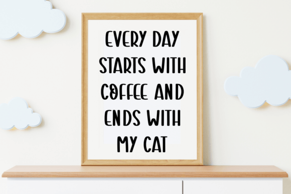 Coffee Cat Font - Preview 3