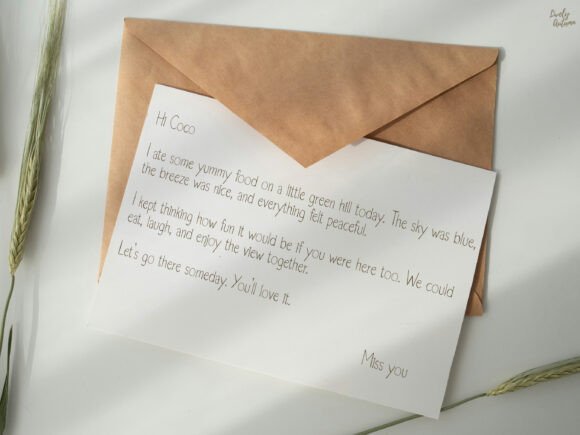 Dearletter Font PNG with transparent background - Preview 4