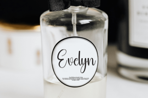 Delicate Font PNG with transparent background - Preview 1